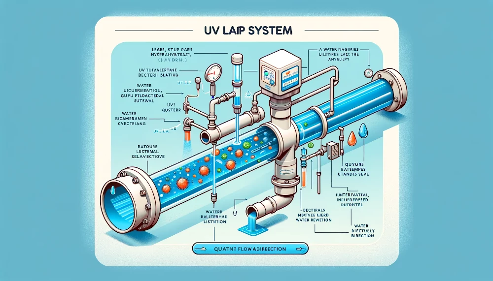 Ultraviolet lamp for water pipes